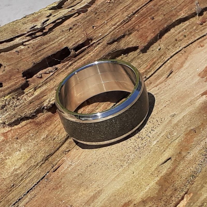 Volcanic Ironsands Ring - Beach Art Series