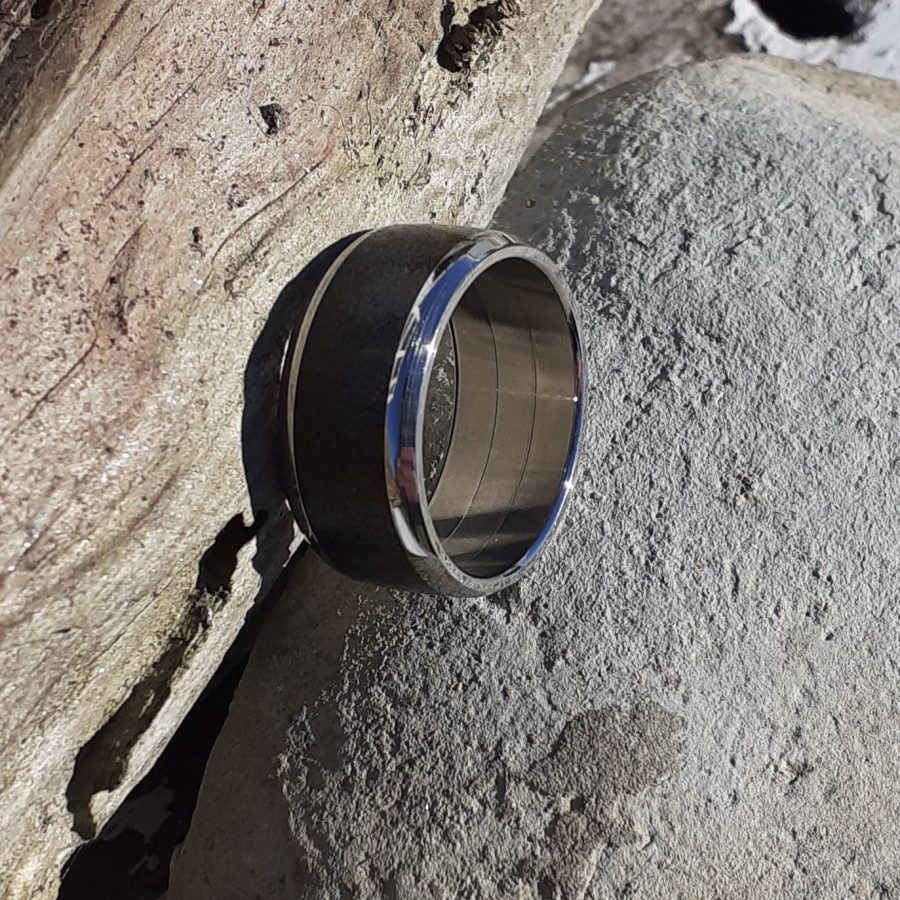 Volcanic Ironsands Ring - Beach Art Series - Image 2