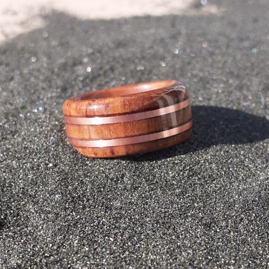 Exotic Heart Rimu with Dual Copper Band Inlay - Image 5