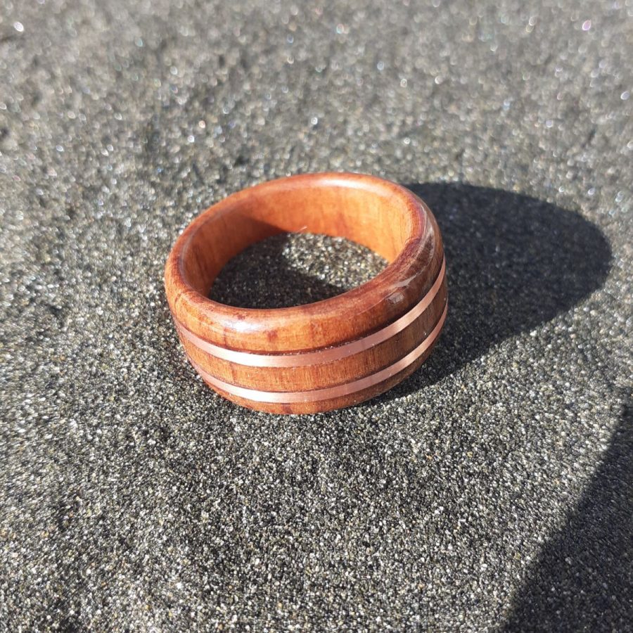 Exotic Heart Rimu with Dual Copper Band Inlay - Image 4