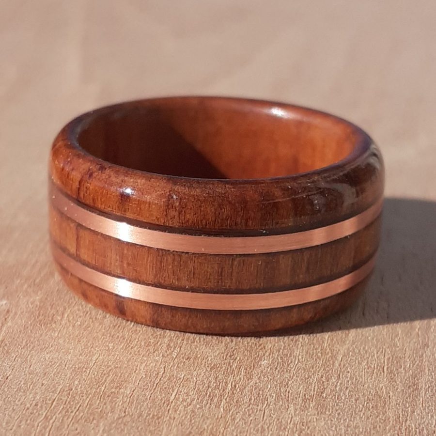 Exotic Heart Rimu with Dual Copper Band Inlay - Image 3