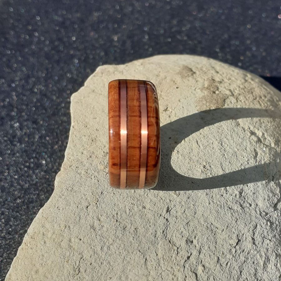 Exotic Heart Rimu with Dual Copper Band Inlay - Image 2