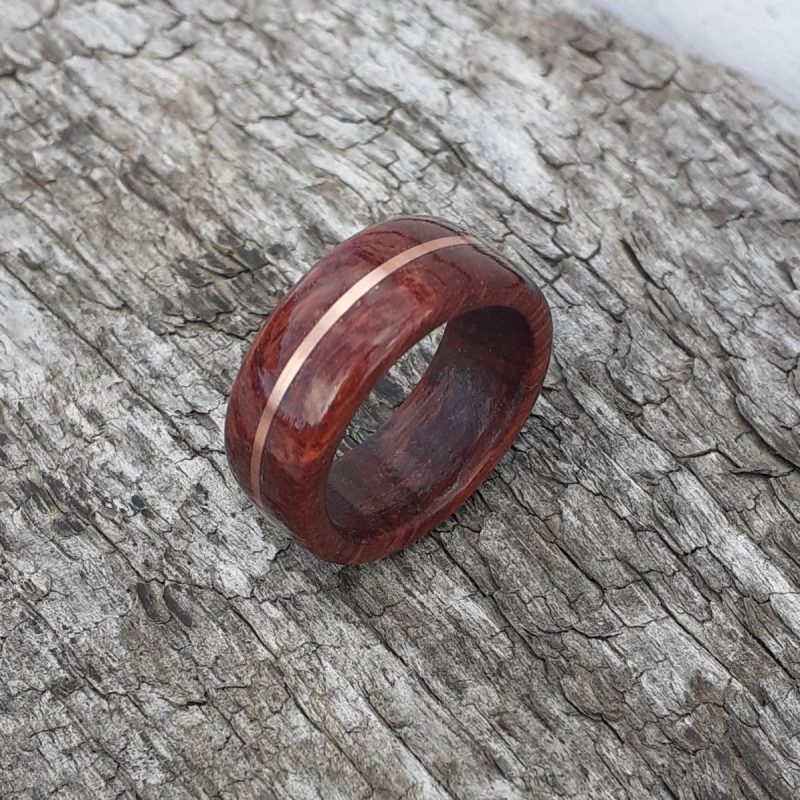 Exotic Jarrah Wood with Copper Band