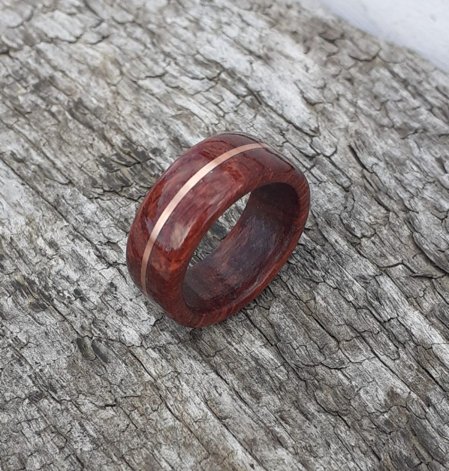 Exotic Jarrah Wood with Copper Band