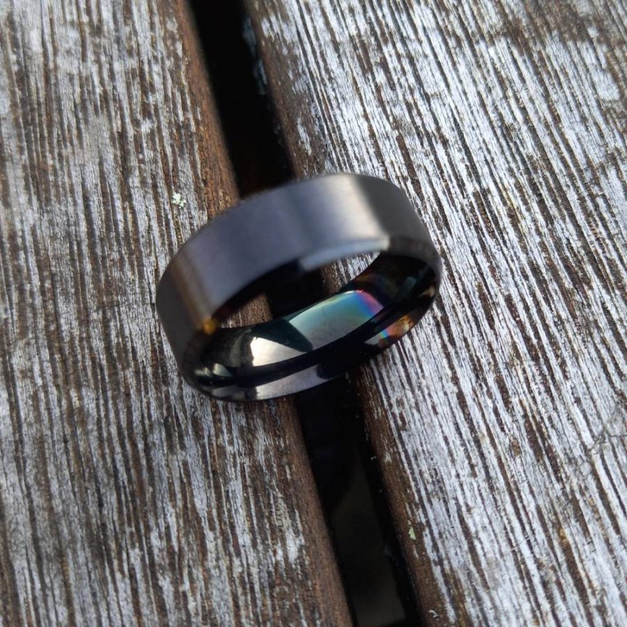 Men's Black Titanium Ring (TOUGH) - Image 5