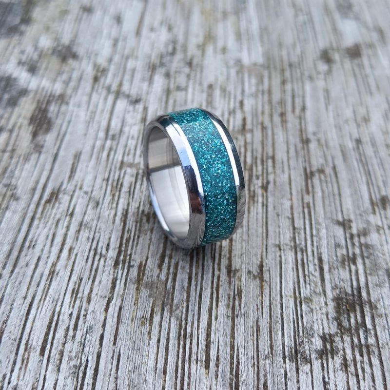 Diamond Glitter Turquoise Ring