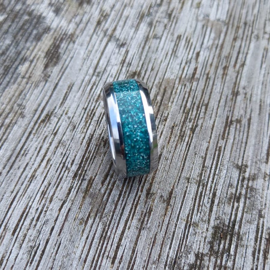 Diamond Glitter Turquoise Ring - Image 3