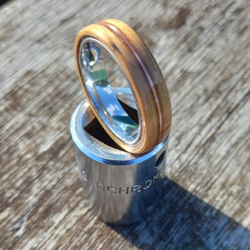 NZ Native Tawa with Stainless Steel Core and Copper Band