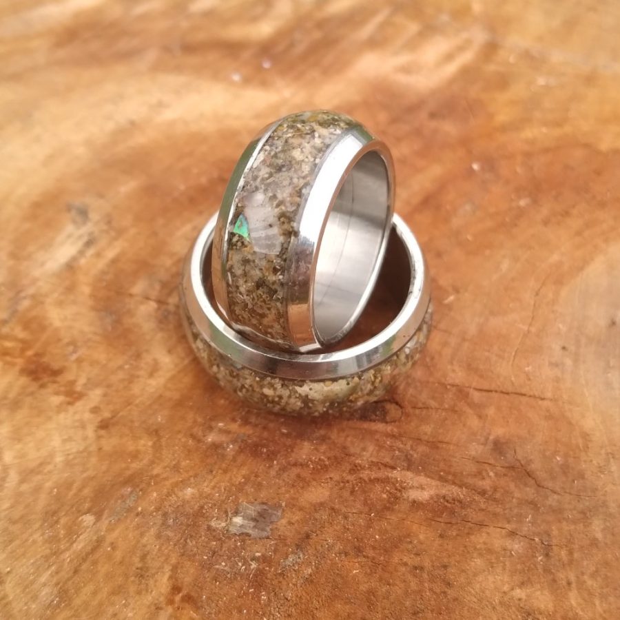 Your Special Beach (Custom Ring) - Stainless Steel Core