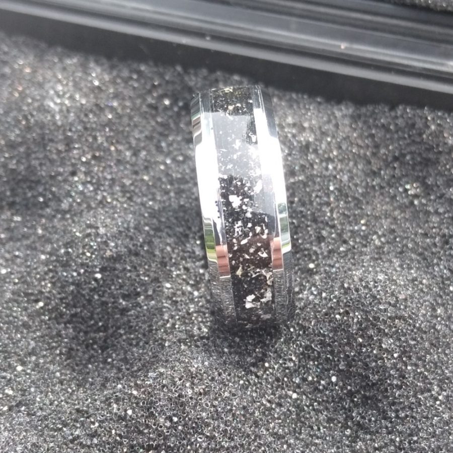 Ashes and Sand - Tungsten Memorial Ring - Image 2