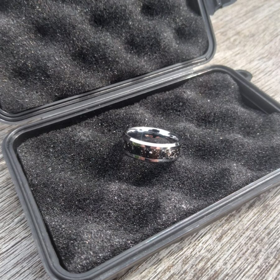 Ashes and Sand - Tungsten Memorial Ring - Image 6