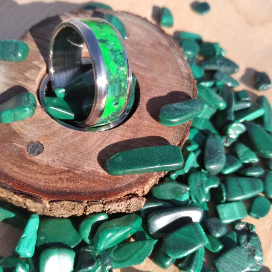 Malachite Glow Stone Ring - Image 2