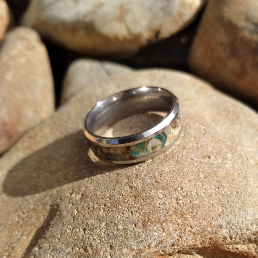 Paua Shell Channel Ring - Image 4