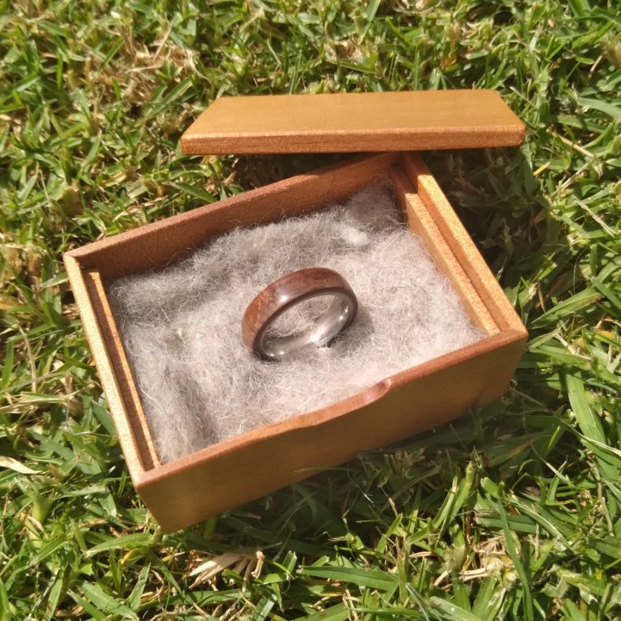 NZ Kauri Ring Box  ( Repurposed - Limited Supply ) - Image 4