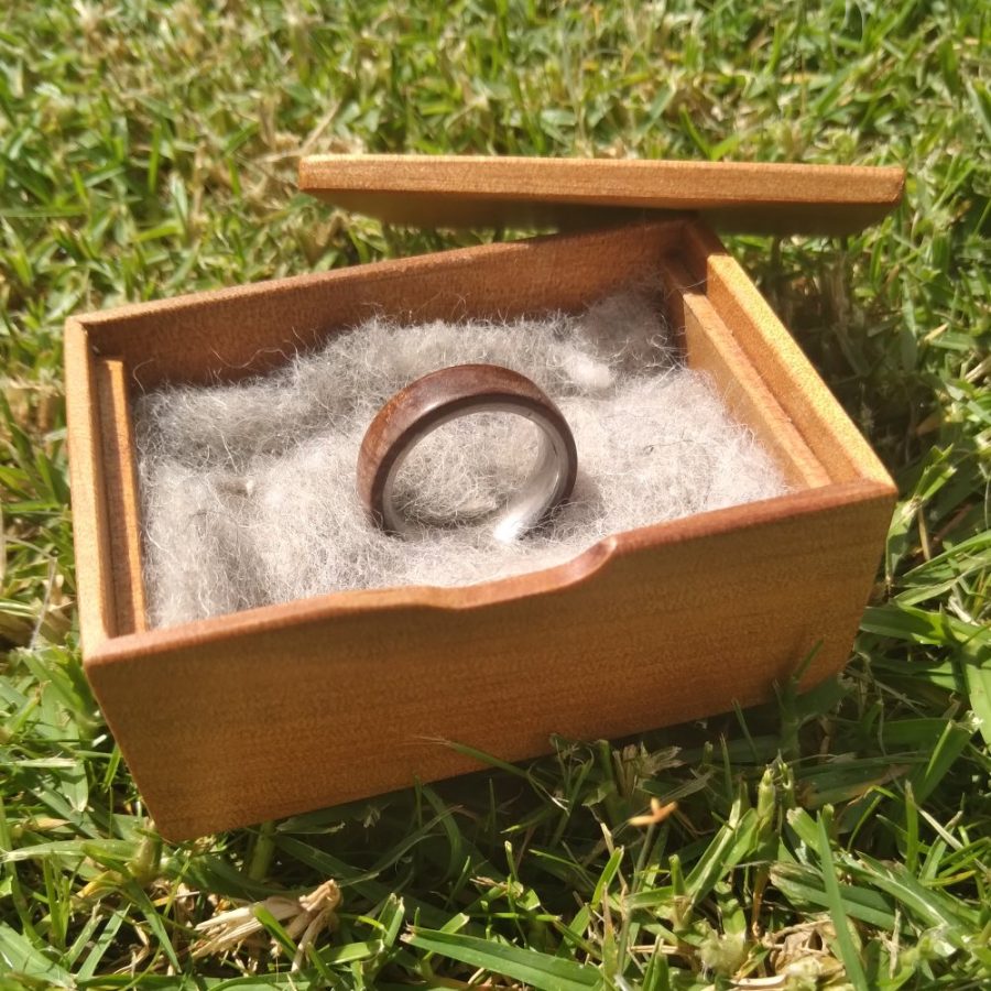 NZ Kauri Ring Box  ( Repurposed - Limited Supply ) - Image 3