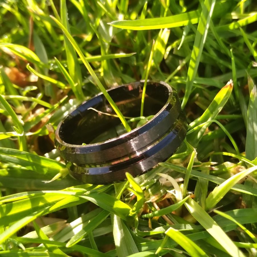 Men's Black Titanium Ring Edge (TOUGH)