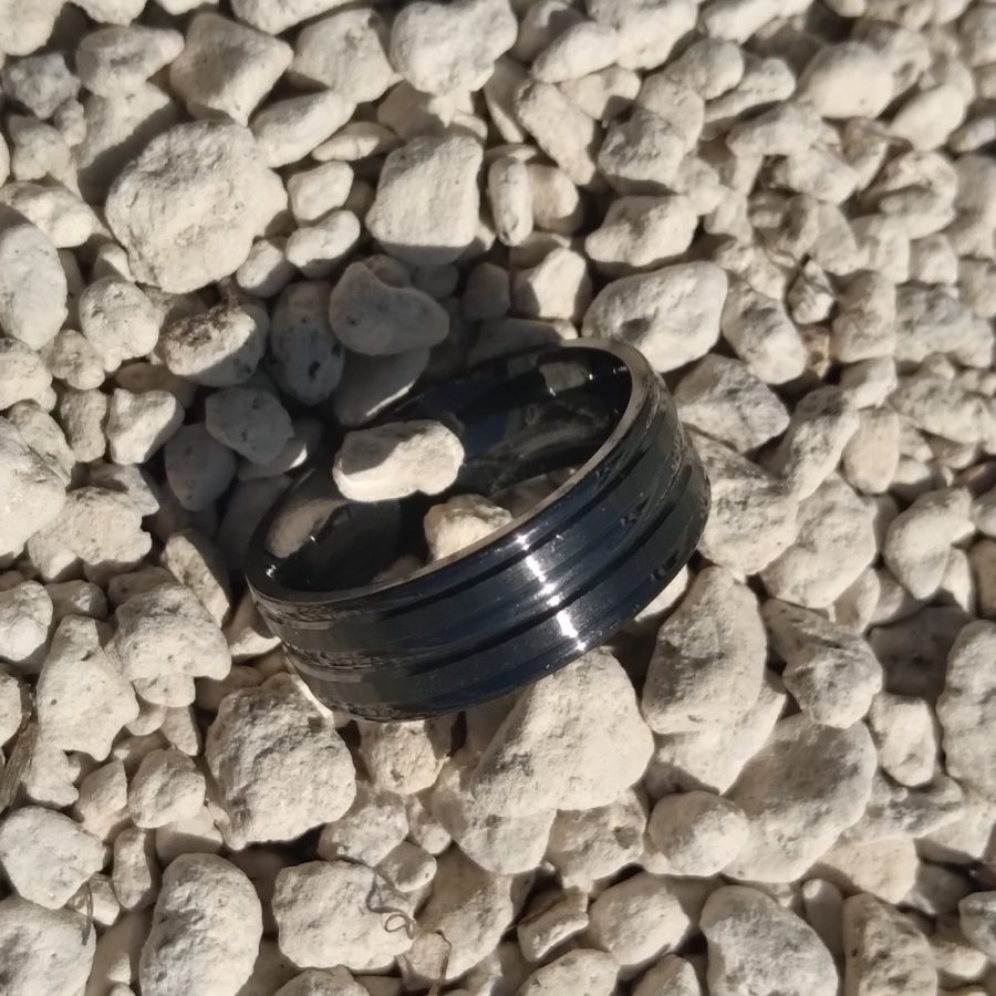 Men's Black Titanium Ring Edge (TOUGH) - Image 2
